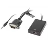 LANBERG Videokabel Adapter HDMI Typ A (Standard) VGA (D-Sub) 0,2 m Schwarz
