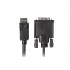 Video-Adapterkabel LANBERG DisplayPort (Stecker) auf DVI‑D (Stecker), 1 m, schwarz, unterstützt 1080p
