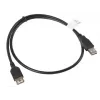 USB-A-auf-USB-A-Kabel LANBERG CA-USBE-10CC-0007-BK, USB 2.0, 0,7 m, schwarz