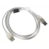 USB-Kabel LANBERG CA-USBE-12CC-0018-TR 1,8 m USB 2.0 A‑auf‑A transparent