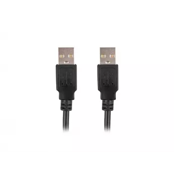 LANBERG USB-A M/m 2.0 Kabel 1m Schwarz