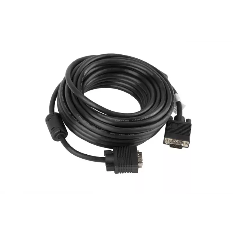 LANBERG VGA-Kabel VGA (D-Sub) – 10 m Schwarz