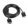 VGA-Kabel LANBERG CA-VGAC-10CC-0050-B, 5 m, Stecker-zu-Stecker, PVC-Mantel, Ferritkern, schwarz