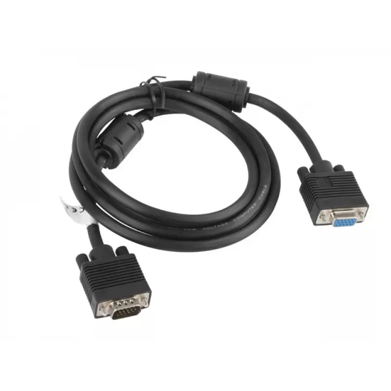LANBERG VGA-Kabel VGA (D-Sub) 1,8 m Schwarz