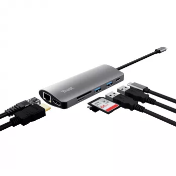 Trust Dalyx Schnittstellenkarten/Adapter Intern HDMI, RJ-45, USB 3.2 Gen 1 (3.1 Gen 1)