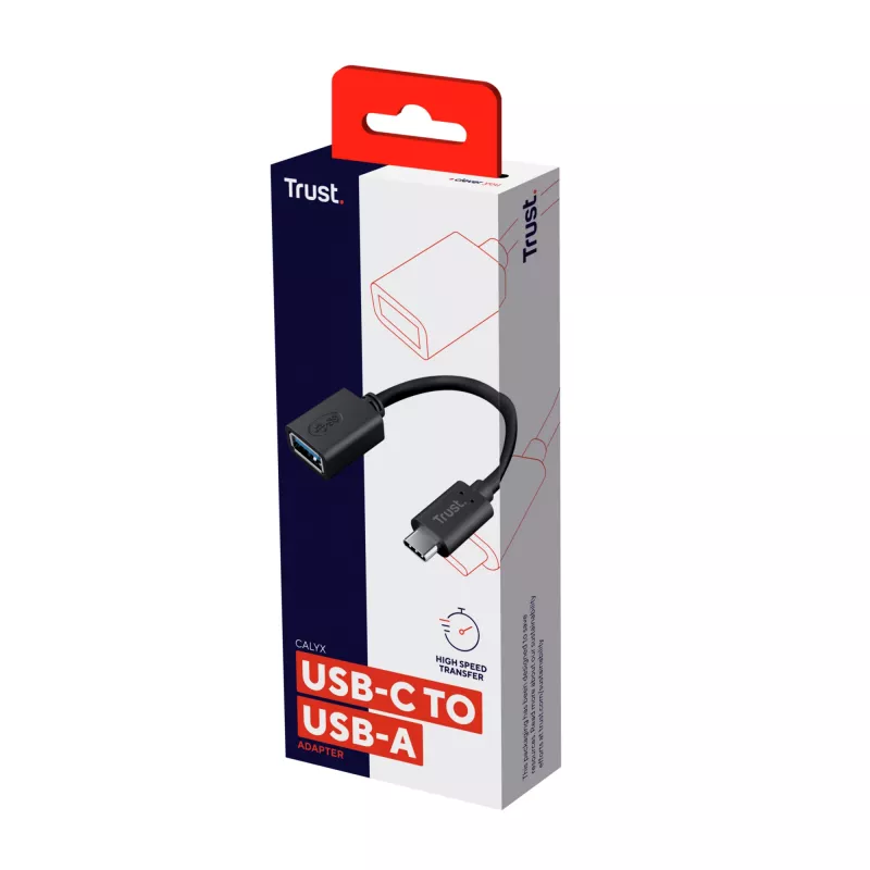 Trust 20967 USB-Kabel 0,09 m USB C USB A Schwarz