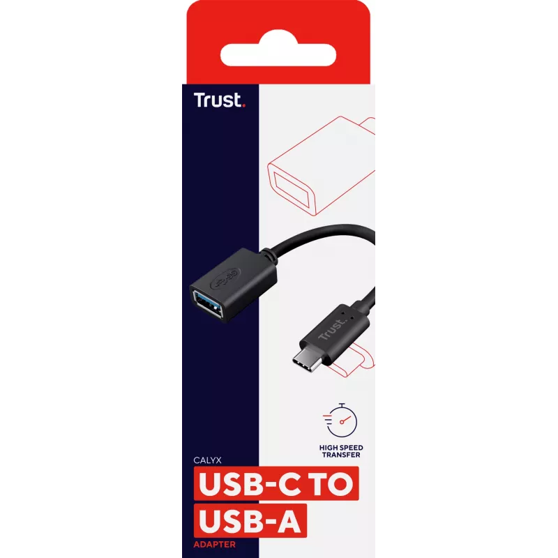 Trust 20967 USB-Kabel 0,09 m USB C USB A Schwarz