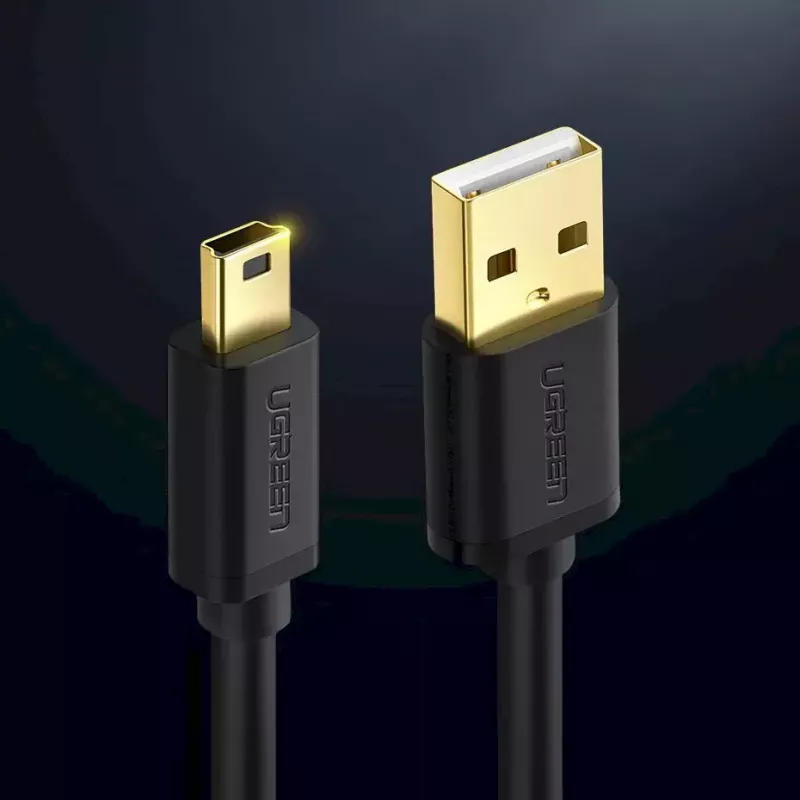 USB-Kabel UGREEN 10385 Mini-USB 480 Mbit/s 1,5 m Schwarz, Schnellladung