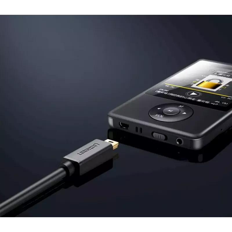 USB-Kabel UGREEN 10385 Mini-USB 480 Mbit/s 1,5 m Schwarz, Schnellladung