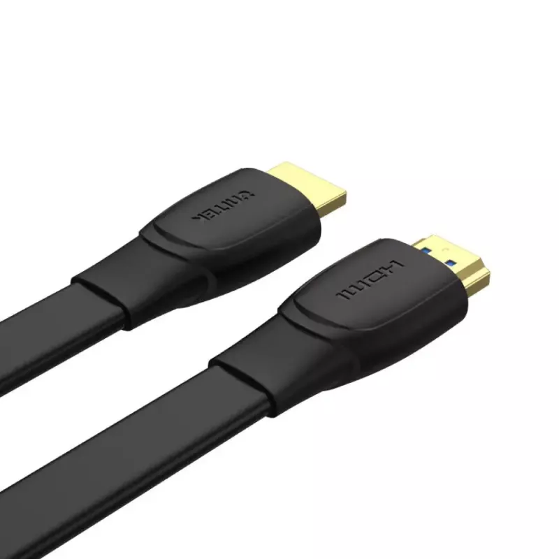 HDMI-Kabel Unitek C11063BK-2M 2 m, HDMI 2.0, 18 Gbit/s, 4K@60Hz, ARC, flach schwarz