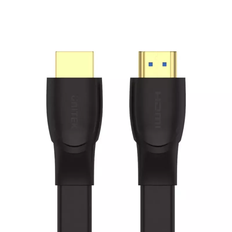 HDMI-Kabel Unitek C11063BK-2M 2 m, HDMI 2.0, 18 Gbit/s, 4K@60Hz, ARC, flach schwarz