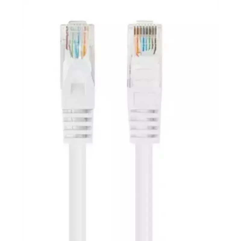 Netzwerk-Patchkabel LANBERG Cat6 U/UTP 1 m, RJ-45 Stecker–Stecker, Litzenleiter, weiß