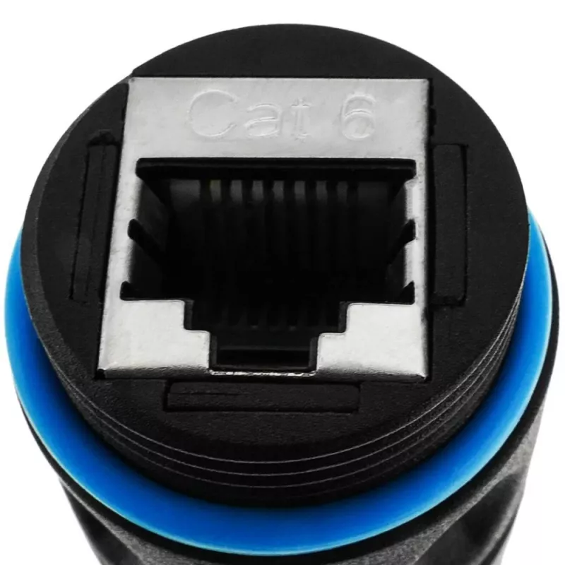 Techly IWP-MD C6-IP68T Kabel-Genderchanger RJ-45 Schwarz