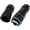 Techly IWP-MD C6-IP68T Kabel-Genderchanger RJ-45 Schwarz