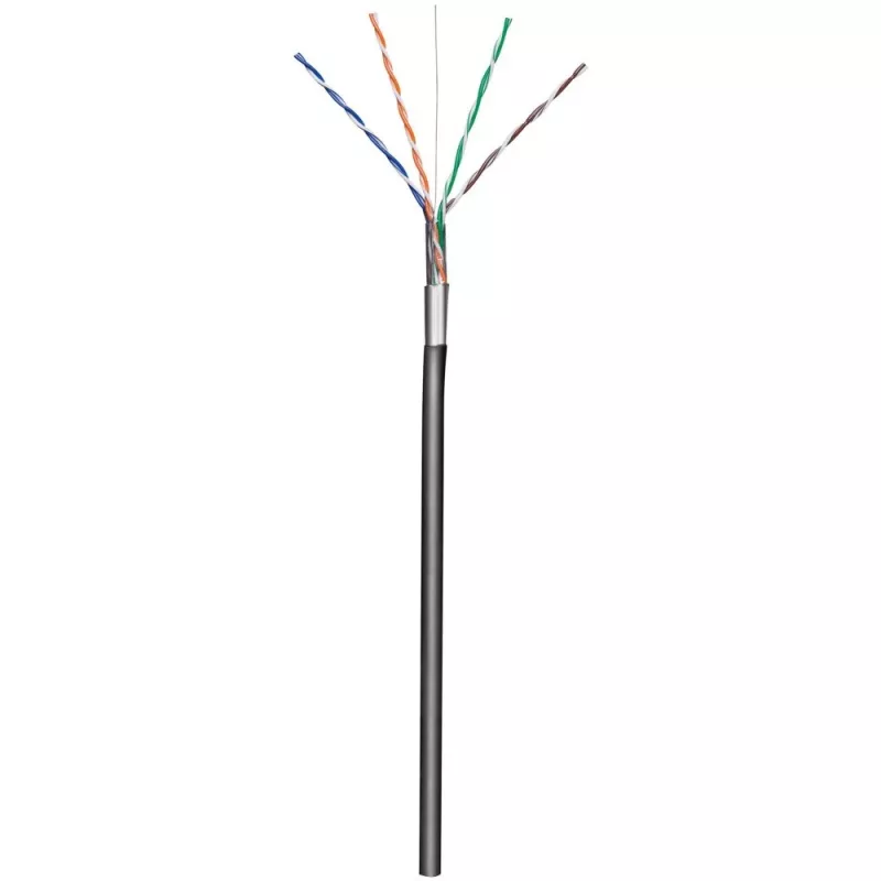 Techly F/UTP Hank Kabel Cat.5E CCA 305m Solid Outdoor Schwarz ITP8-RIS-0305LO