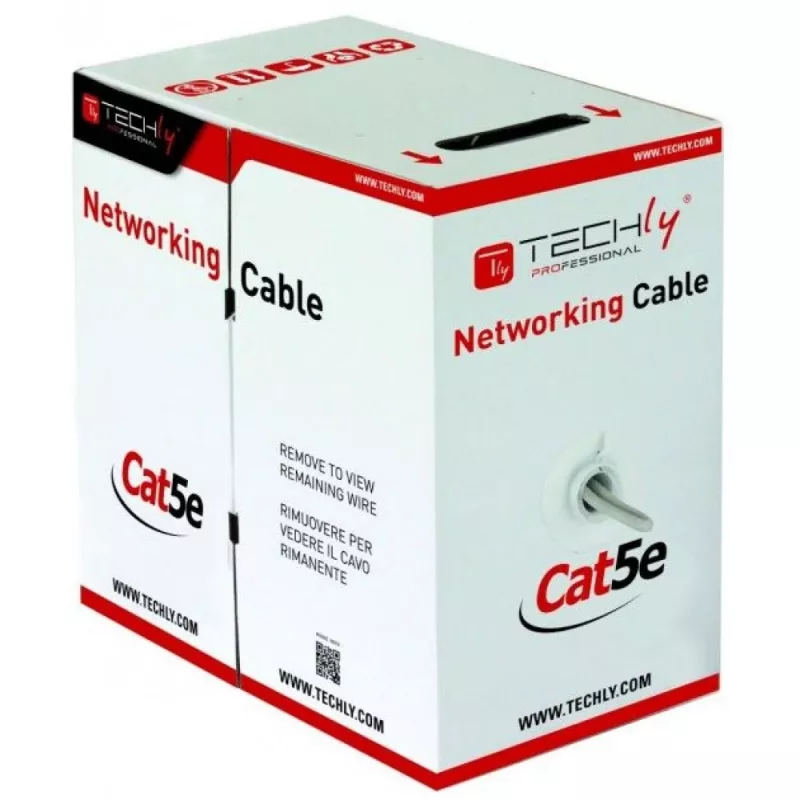 Techly F/UTP Hank Kabel Cat.5E CCA 305m Solid Outdoor Schwarz ITP8-RIS-0305LO