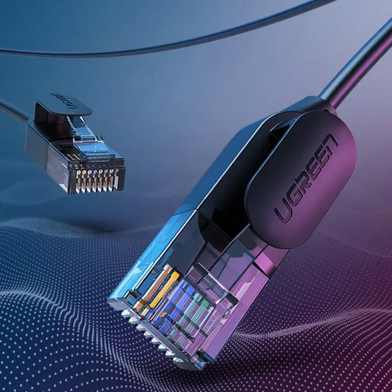 Netzwerkkabel UGREEN Cat6A UTP RJ45 3 m, PVC-Mantel, 500 MHz, Gigabit Ethernet