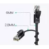 Netzwerkkabel UGREEN Cat6A UTP RJ45 3 m, PVC-Mantel, 500 MHz, Gigabit Ethernet