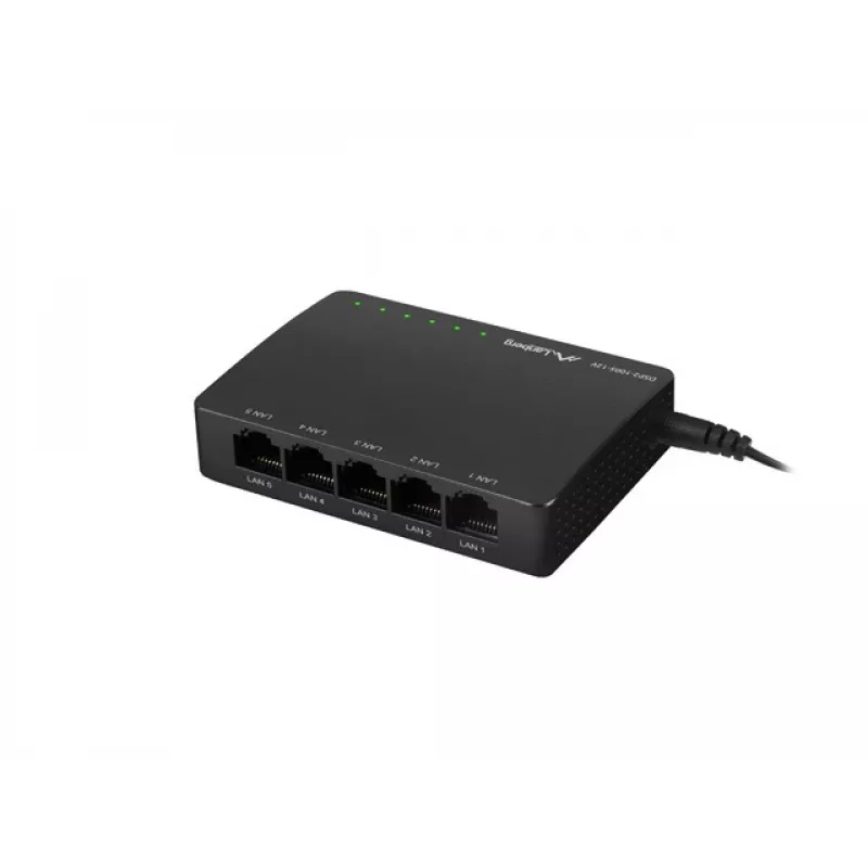 LANBERG Switch Dsp2-1005-12v 5x 1Gb/s Unmanaged Gigabit Ethernet Desktop 12V