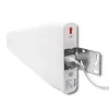 Outdoor 4G LTE Antenne QOLTEC 57021 — 18 dBi Gewinn, 600–2700 MHz, 50 Ω, 50 W, weißes Kunststoffgehäuse