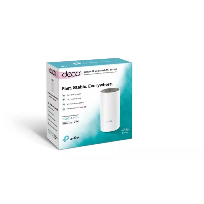 TP-Link AC1200 Whole Home Mesh Wi-Fi System, Weiß, Grau, Intern, Mesh-Router, LAN, WLAN, Dualband (2,4 GHz / 5 GHz), Wi-Fi 5 (802.11ac)