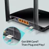 TP-Link Archer MR402 Wireless-Router Fast Ethernet Dual-Band (2,4 GHz / 5 GHz) 4G Schwarz