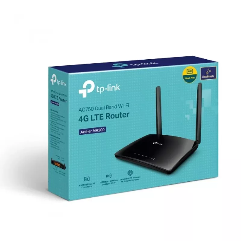 TP-Link Archer MR202 WLAN-Router Fast Ethernet Dualband (2,4 GHz / 5 GHz) Schwarz