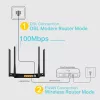 TP-Link AC1200 Wireless VDSL/ADSL Modem Router, Wi-Fi 5 (802.11ac), Dualband (2,4 GHz / 5 GHz), Ethernet LAN, VDSL2, Schwarz, Tischrouter