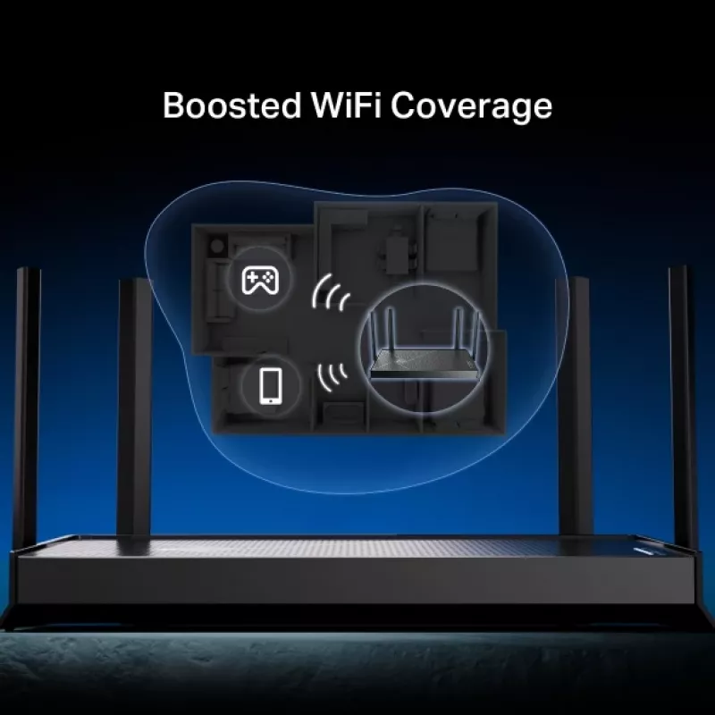 TP-Link Archer BE3600 Wireless Router 2,5 Gigabit Ethernet Dualband (2,4 GHz / 5 GHz) Schwarz