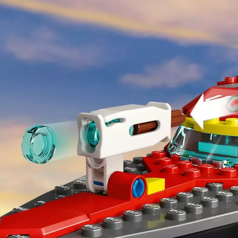 LEGO Spielset Feuerwehr-Rettungsboot 60373 — City Serie, 144 Teile, 3 Minifiguren, Alter 5+, Maße 80×230×70 mm