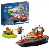 LEGO Spielset Feuerwehr-Rettungsboot 60373 — City Serie, 144 Teile, 3 Minifiguren, Alter 5+, Maße 80×230×70 mm