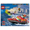 LEGO Spielset Feuerwehr-Rettungsboot 60373 — City Serie, 144 Teile, 3 Minifiguren, Alter 5+, Maße 80×230×70 mm