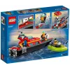 LEGO Spielset Feuerwehr-Rettungsboot 60373 — City Serie, 144 Teile, 3 Minifiguren, Alter 5+, Maße 80×230×70 mm