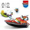LEGO Spielset Feuerwehr-Rettungsboot 60373 — City Serie, 144 Teile, 3 Minifiguren, Alter 5+, Maße 80×230×70 mm