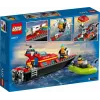 LEGO Spielset Feuerwehr-Rettungsboot 60373 — City Serie, 144 Teile, 3 Minifiguren, Alter 5+, Maße 80×230×70 mm