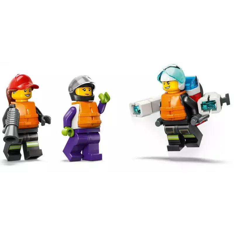 LEGO Spielset Feuerwehr-Rettungsboot 60373 — City Serie, 144 Teile, 3 Minifiguren, Alter 5+, Maße 80×230×70 mm