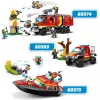 LEGO Spielset Feuerwehr-Rettungsboot 60373 — City Serie, 144 Teile, 3 Minifiguren, Alter 5+, Maße 80×230×70 mm