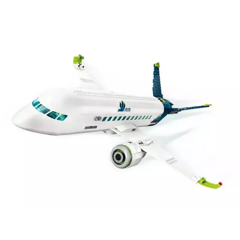 LEGO Passagierflugzeug Bauset 60367 — City-Serie, 913 Teile, 2 Minifiguren, detailliertes Interieur