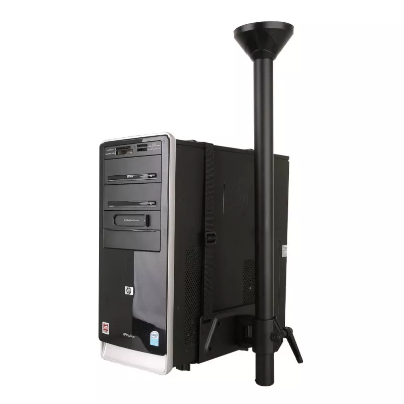 Techly ICA-CS 63 CPU-Halterung Tischmontierte CPU-Halterung Schwarz