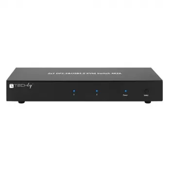 Techly IDATA DP-KVM2 KVM-Switch Schwarz