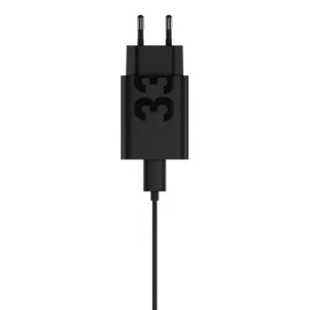 Ladeadapter Motorola TurboPower 33W USB‑C GaN Schwarz, 1 m Kabel, EU-Stecker