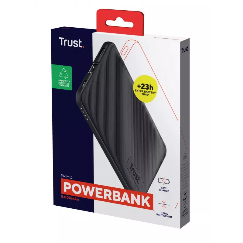 Trust Primo Lithium-Ion (Li-Ion) 5000 mAh Schwarz
