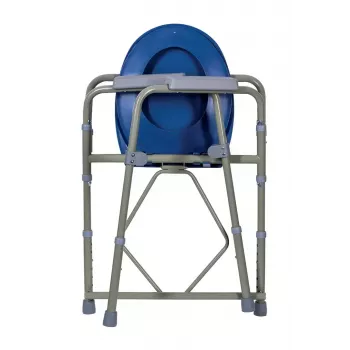 Klappbarer Toilettenstuhl ActionMed KT100AM — Polyethylenrahmen, höhenverstellbar, 5 l Topf, max. Benutzergewicht 120 kg