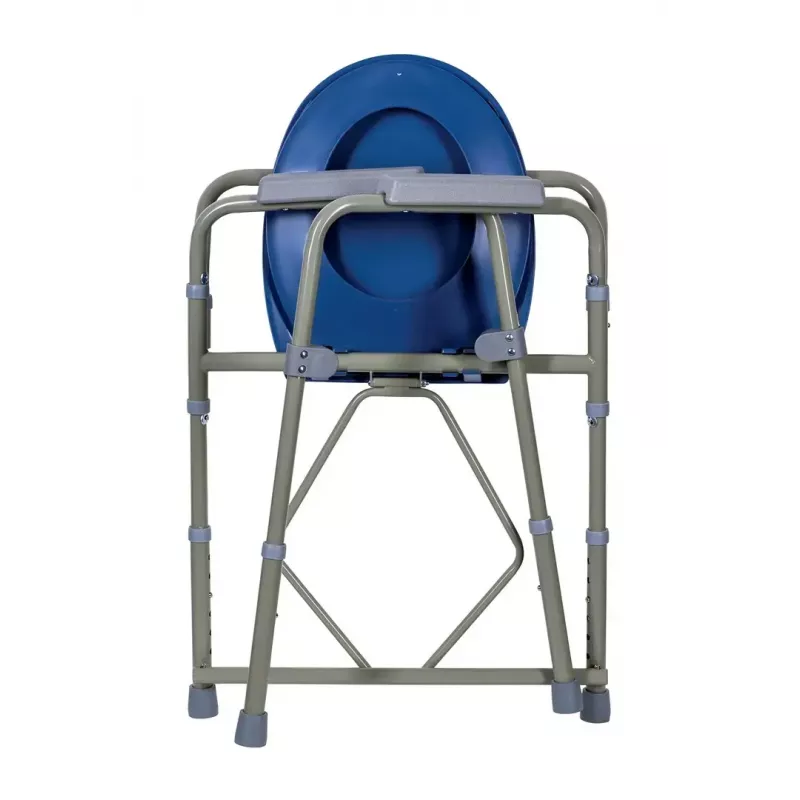 Klappbarer Toilettenstuhl ActionMed KT100AM — Polyethylenrahmen, höhenverstellbar, 5 l Topf, max. Benutzergewicht 120 kg