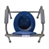 Klappbarer Toilettenstuhl ActionMed KT100AM — Polyethylenrahmen, höhenverstellbar, 5 l Topf, max. Benutzergewicht 120 kg