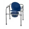 Klappbarer Toilettenstuhl ActionMed KT100AM — Polyethylenrahmen, höhenverstellbar, 5 l Topf, max. Benutzergewicht 120 kg