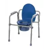 Klappbarer Toilettenstuhl ActionMed KT100AM — Polyethylenrahmen, höhenverstellbar, 5 l Topf, max. Benutzergewicht 120 kg