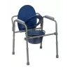 Klappbarer Toilettenstuhl ActionMed KT100AM — Polyethylenrahmen, höhenverstellbar, 5 l Topf, max. Benutzergewicht 120 kg