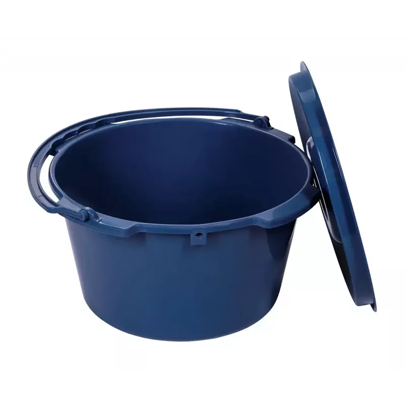 Klappbarer Toilettenstuhl ActionMed KT100AM — Polyethylenrahmen, höhenverstellbar, 5 l Topf, max. Benutzergewicht 120 kg