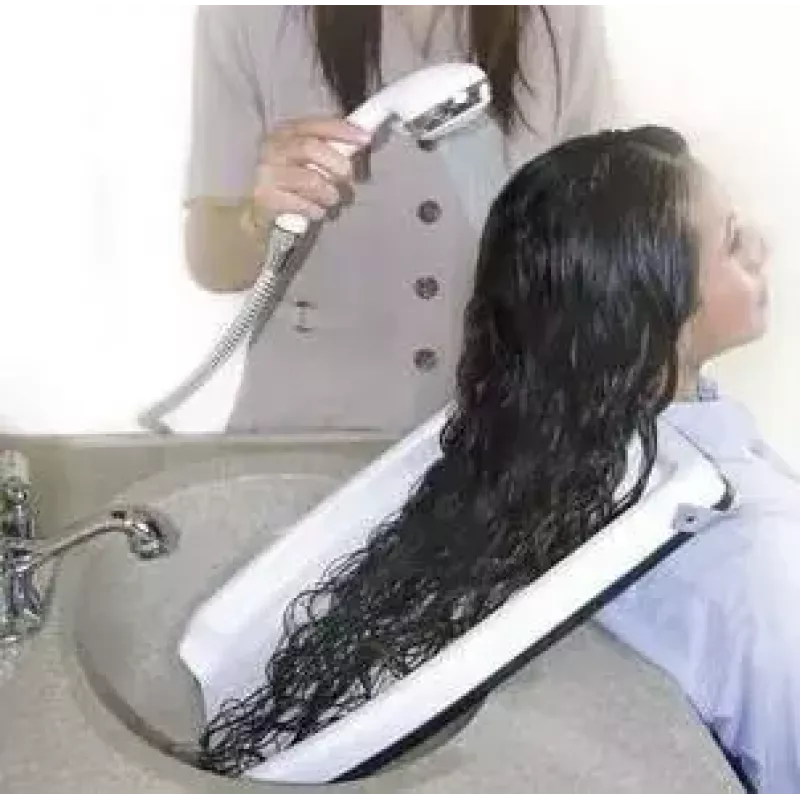 Abflusswanne für die Haarwäsche SUNDO 47090, weiße Wanne 450 mm Tiefe x 330 mm Breite